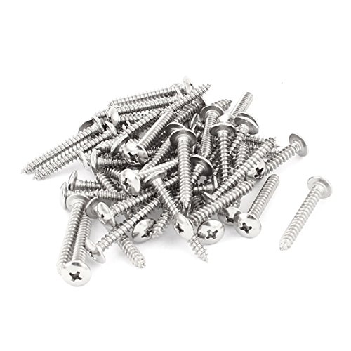 50 tornillos autorroscantes acero inoxidable 3.9x30mm Phillips