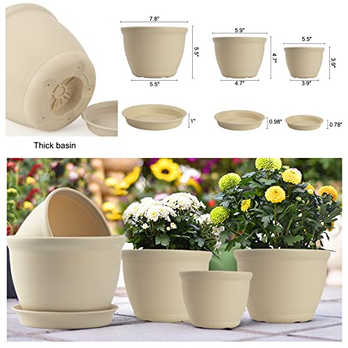 Macrame Plant Hangers With Pots Hanging Planters For Plants Plant Holders With Saucer & Led-Strip Plant Hanger With Wood Beads Decorative Flower Pot Holder For Indoor / Outdoor Boho Décor (White) #TOP6