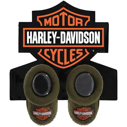 Image of Harley-Davidson Baby Boys' Infant Cozy Knit Bootie Socks