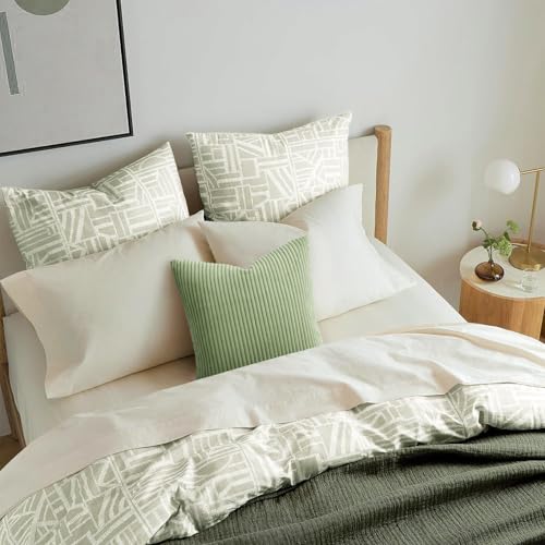 Image of Topfinel Decorative Sage Green Throw Pillow Covers Cushion Cases, Set of 4 Soft Velvet Modern Double-Sided Designs Match for Home Decor, Pillow Inserts Not Included (18x18 inch)