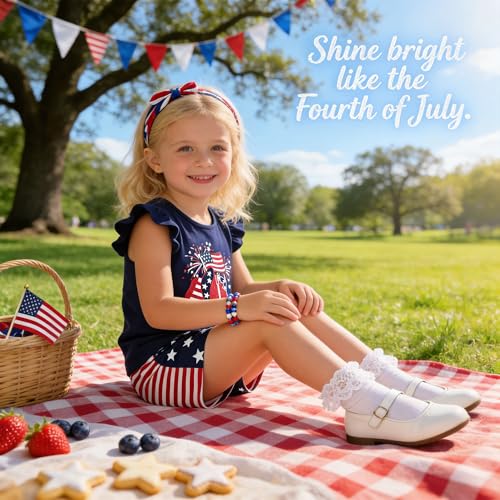 Image of VIKITA girls summer clothes toddler tshirts & shorts clothing sets cute birthday gifts for little kids