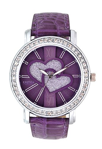 Exotica Fashions Analogue Purple Dial Womens Watch -New-EFL-70-H-Purple (B0161V2ZAY) Amazon Price History, Amazon Price Tracker