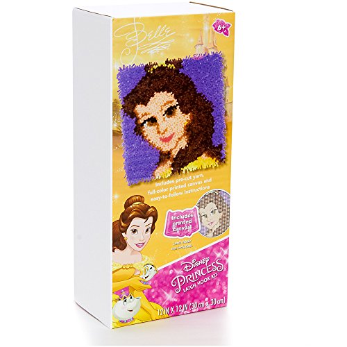 Dimensions Disney Princess Belle Latch Hook Craft Kit For Kids, 12'' X 12'' #TOP2