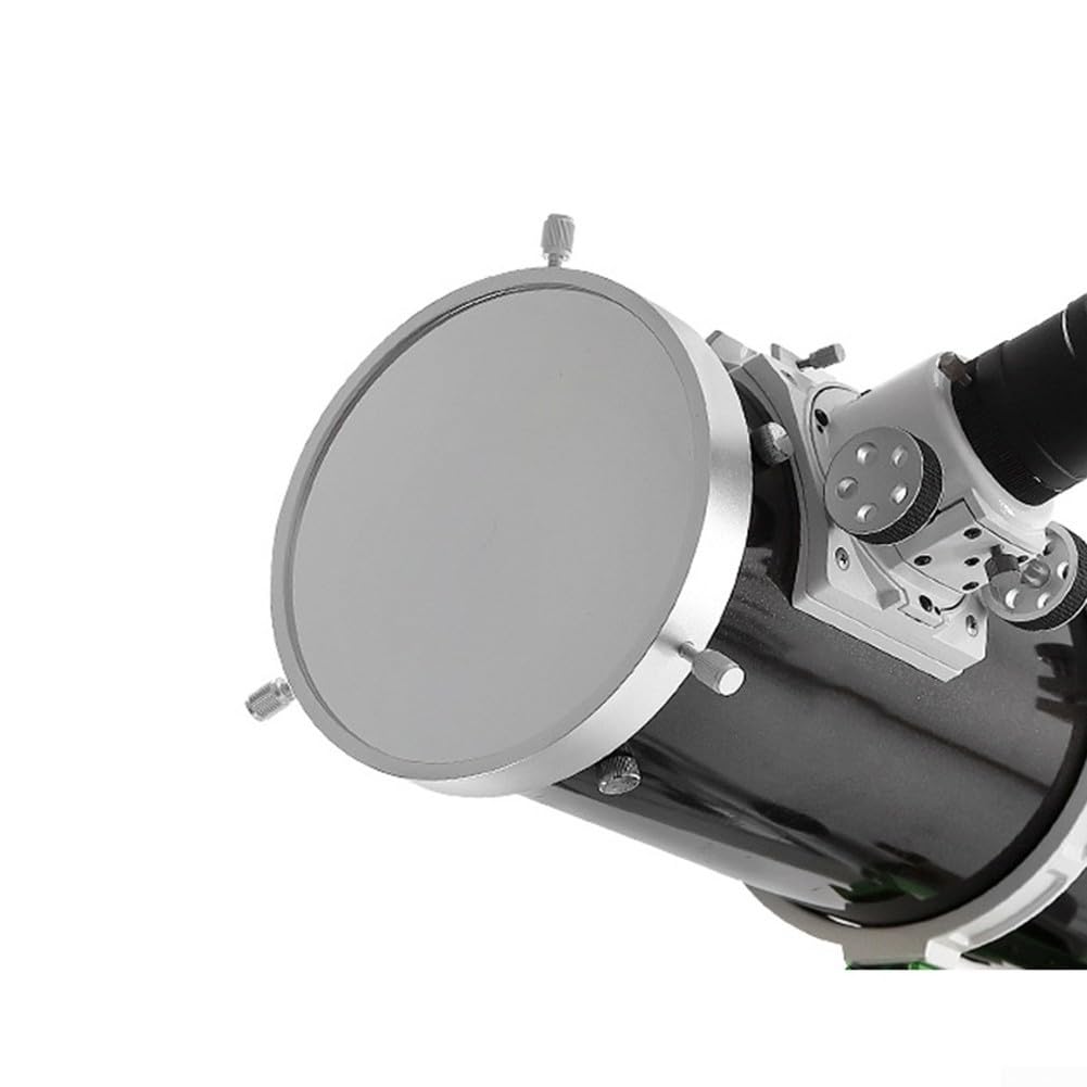 Teleskop-Solarfolie, Sonnenfolie für Teleskope, Metall-Außenring für Spiegelreflexkameras (80 mm)