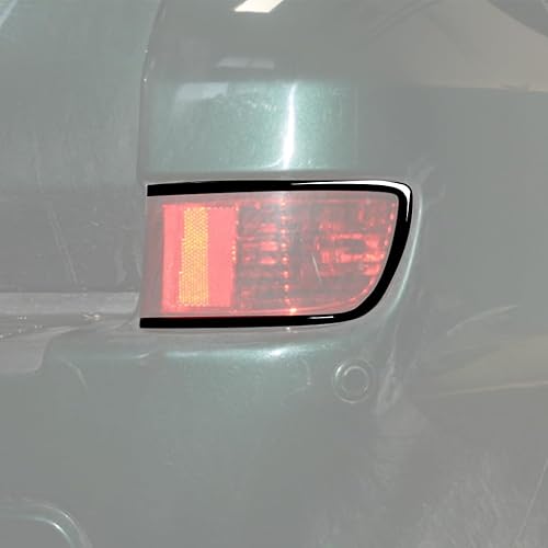 Tira de luces adhesivas decorativas para faros delanteros de coche, color negro, 2 unidades, compatible con Toyota Land Cruiser Prado 2003 2004 2005