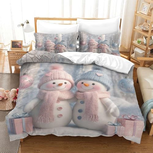 Housse de couette microfibre avec fermeture éclair pour lit XXL