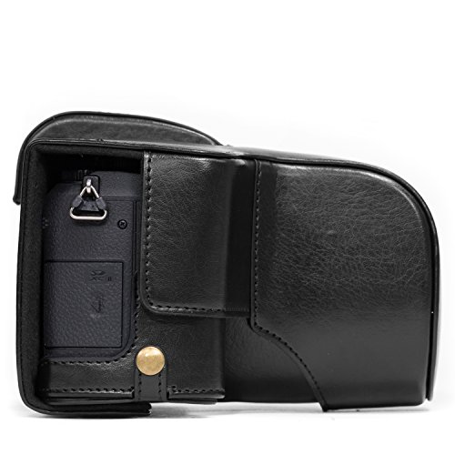Funda de cuero MegaGear para cámara Panasonic Lumix DMC-G85