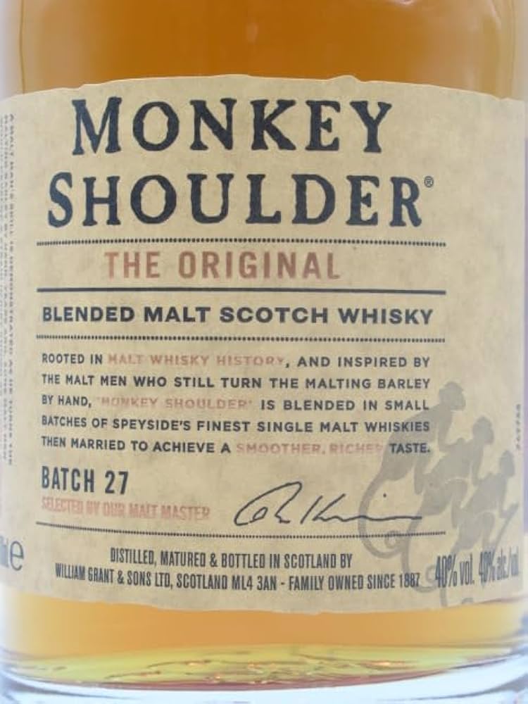 Amazon.co.jp: モンキーショルダー ブレンデッドモルト 並行品 40度