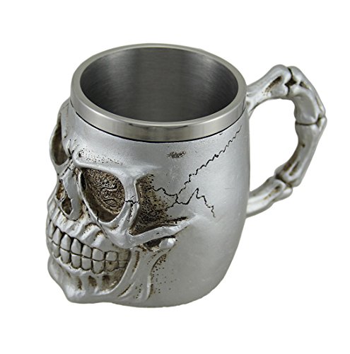 Taza de Café Calavera Plateada miniatura 2