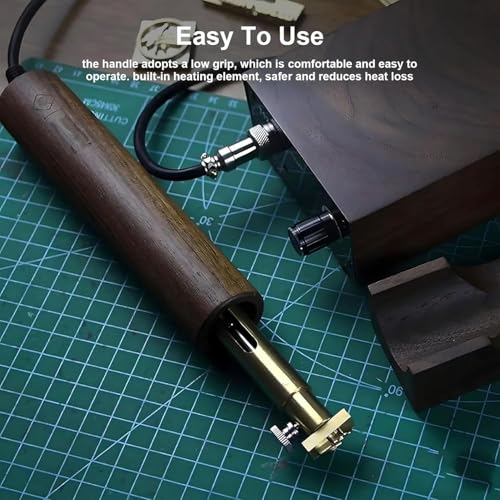 Plancha manual de borde de cuero para crear bolsos y cinturones artesanales en casa 8