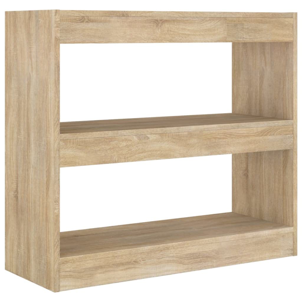 vidaXL Book Cabinet/Room Divider Hallway Furniture Bookcase Storage File Cabinet Rack Home Organiser Room Partition Book Shelf Stand Sonoma Oak
