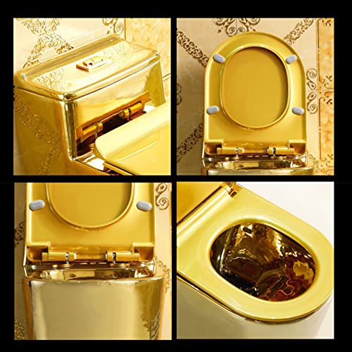 T WC con sedile a chiusura rallentata, 305 mm, 27 x 24 x 15 pollici, facile da installare, design salvaspazio