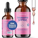 JoySpring Immune Drops - Kids Immune Support Liquid Supplement (2 fl oz) - Echinacea, Elderberry, Oregon Grape Root, Orange Peel, Vitamins A, B6, C - Natural Support System for Children & Adults