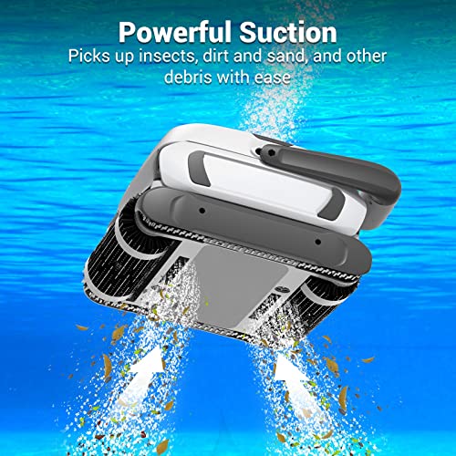Refurbished Aiper Automatic Robotic Pool Cleaner With Ultra Triple Motors, Top Loading Filter Baskets&Wall Climbing Function, Ideal For In-Ground/Above Ground Pools Up To 50 Feet #TOP6