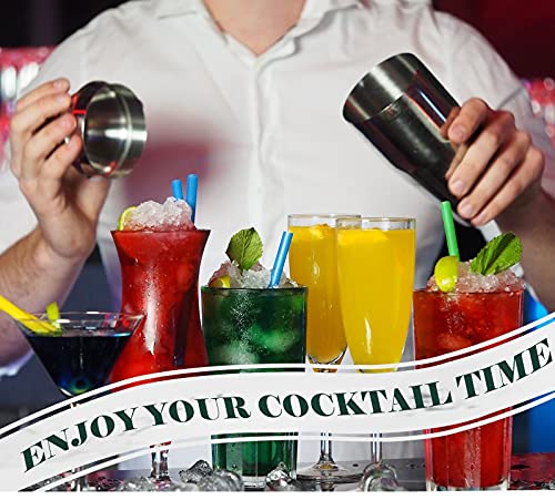 LIVEHITOP Cocktailset, 19-delige Cocktailset, Roestvrijstalen Barman-Set met 750 ml Boston-cocktailshaker voor Feest… - Afbeelding 5