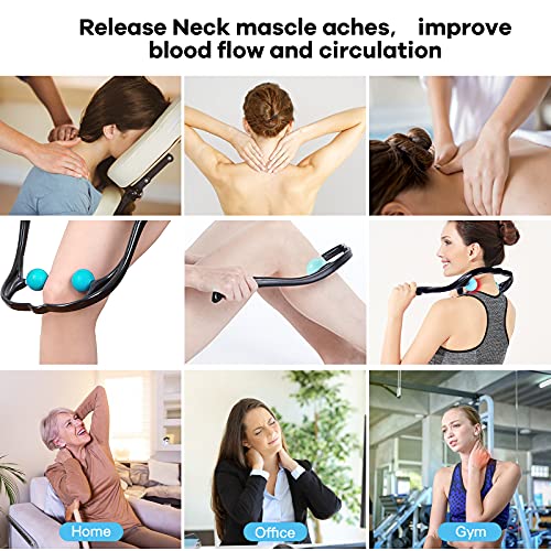 Veewook Neck Massager, Handheld Manual Shiastu Deep Tissue Trigger Point Neck Massager Tool For Relax #TOP2