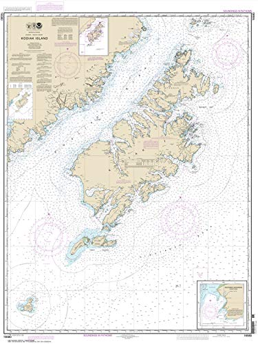 NOAA Chart 16580: Kodiak Island; Southwest Anchorage: Chirikof Island 21.00 x 27.94 (Small Format Waterproof)