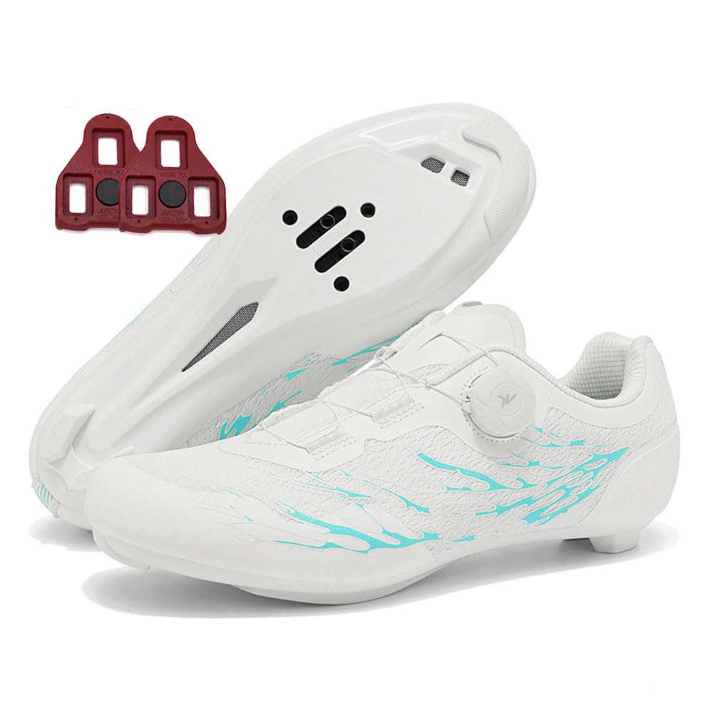 Chaussures VTT Hommes & Femmes, Chaussures Vélo Route Homme avec SPD, Crampons Antidérapants et Semelle Dure Compatibles VTT et Vélo de Spinning | Tailles 37-48 EU
