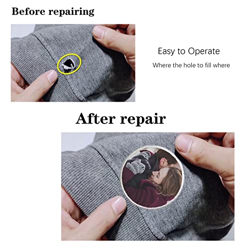 Custom Patches Personalized Name Patch Iron On/Sew On/Hook And Loop Add Your Photo, Logo, Text In Your Own Patches For Jackets Hats Vest Backpacks Clothing Dog Harness-Round 3.1"(8Cm) #TOP6