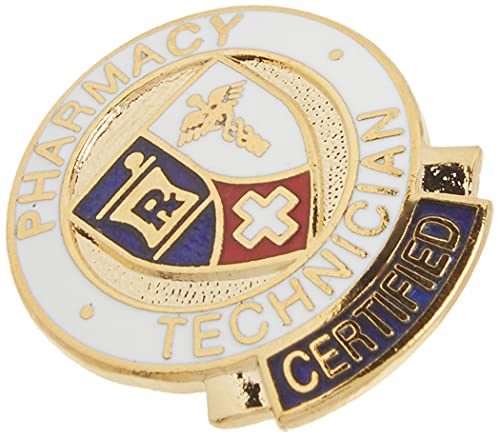 Image of Prestige Medical Emblem Pin, Pharmacy Technician, Certified