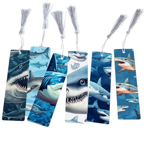 Marque-page requin Swim Through Stories idée cadeau originale amateurs de livres