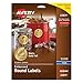 Avery 22831 Round Labels, 2-Inch, Foil/Embosed, 96/PK, Gold