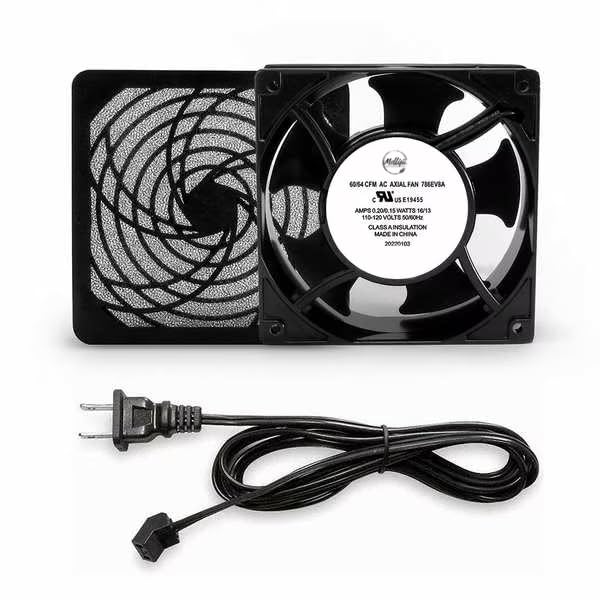 Axial Fan Kit, 4 3/4 in H, 1 in D, Mfr: 786EV8-A