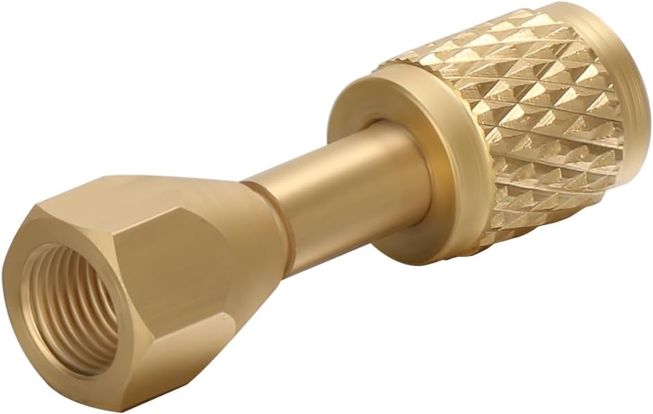 MEASUREMAN 19110 Low-Loss Quick Coupler, 1/8" Female NPT x 1/4" Female SAE Flare Ritchie Style Fitting for HVAC Refrigerant Recovery Tank Pressure Checks
