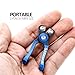 SAMSFX MINI Fishing Line Cutters with Retractors, Braid Scissors,Tungsten Line Cutter That Cut Braid, Mono and Fluoro Lines Clean and Smooth Fly Fishing Equipment (Gradient Blue)