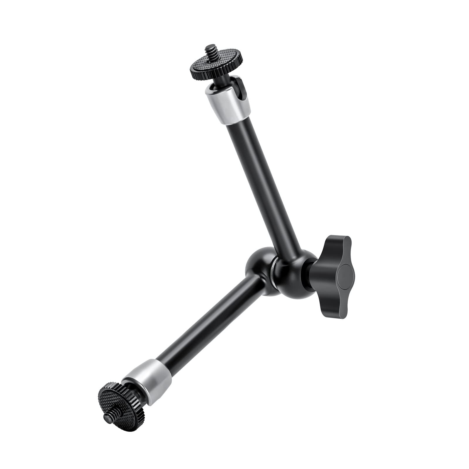 Lanxire 9.5 inch Adjustable Friction Power Articulating Magic Arm with Double 1/4" Thread Screw for DSLR Camera/LCD Monitor/Flash Light/LED Lights