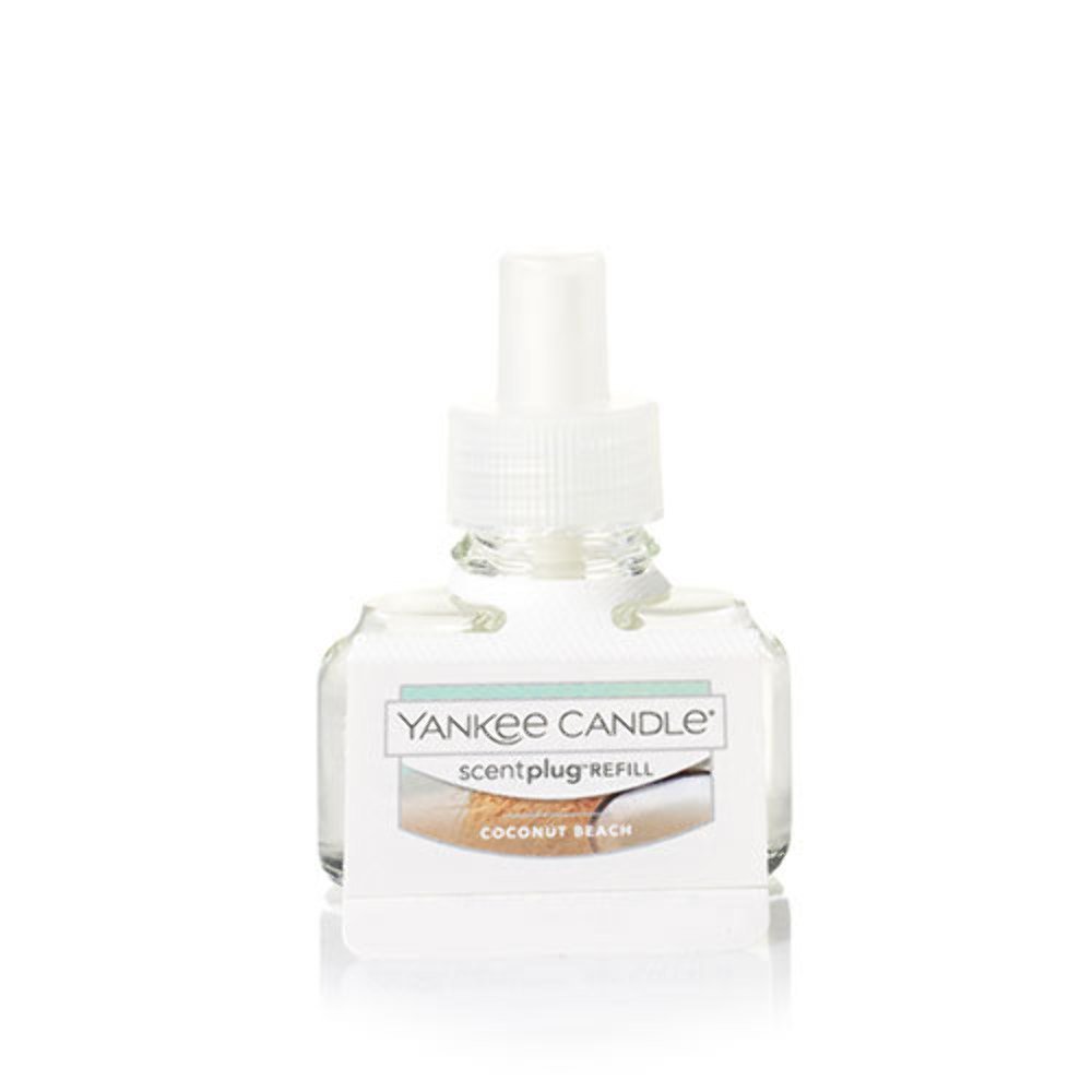 Yankee Candle ScentPlug Refill for Plug in Air Fresheners, Scented Oil Refills, Long Lasting Home Fragrance, Coconut Beach (Pack of 1)