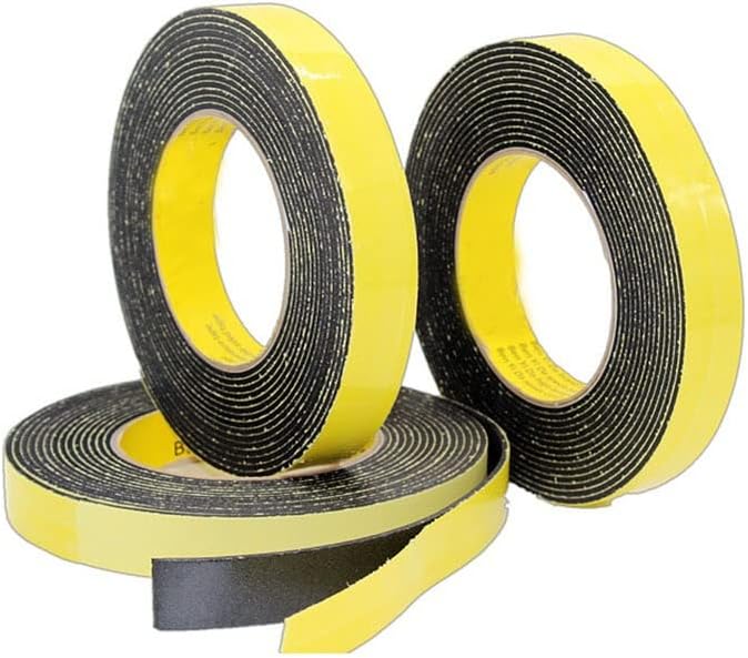 5M/10M EVA Strong Adhesion Black Sponge Foam Rubber Tape Anti-Collision Seal Strip(3mm Thickness 5m,40mm)