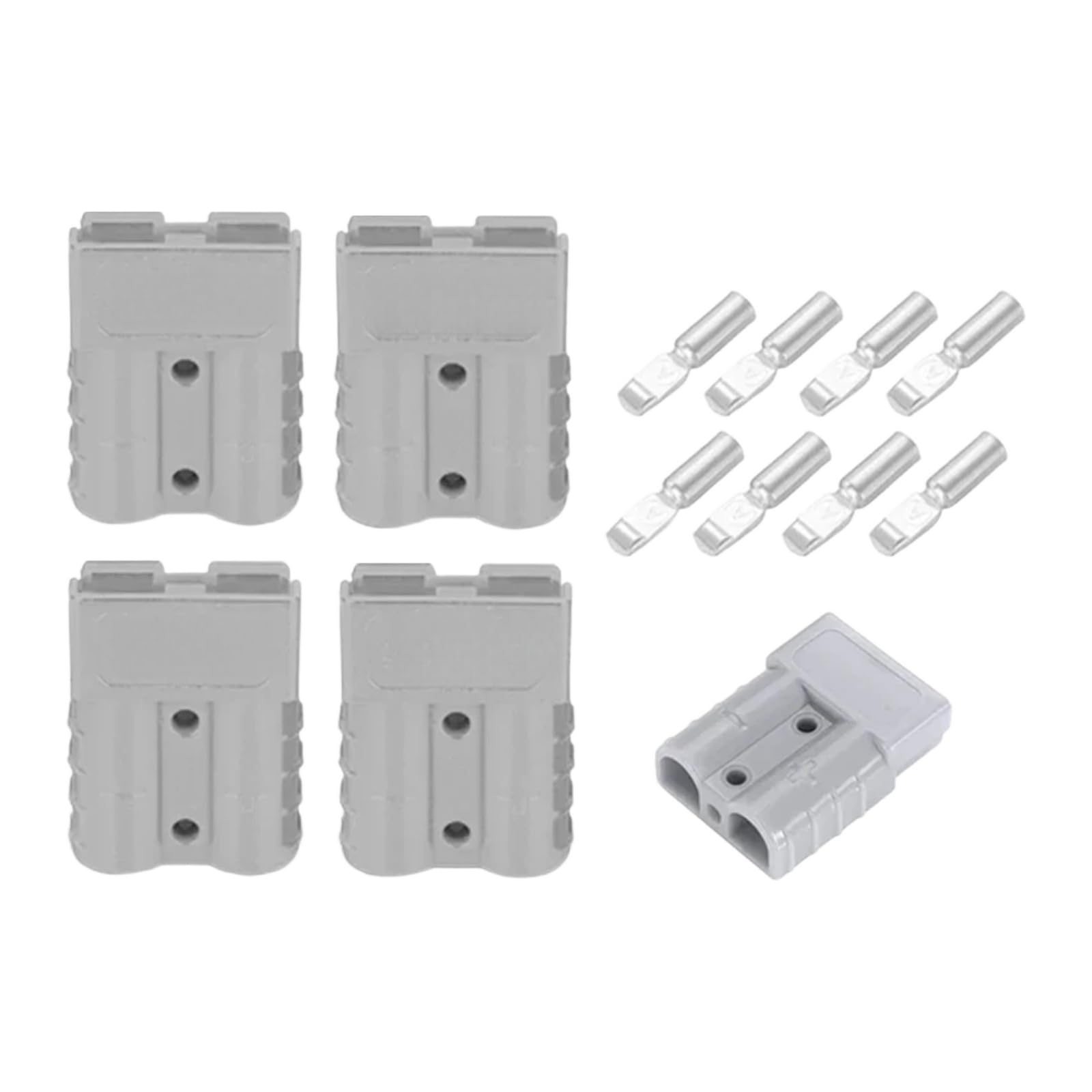 Conector de cobre con baño de plata para enchufe bipolar de 50A