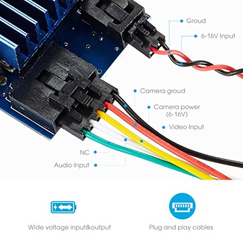 FPV Transmitter 5.8GHz FPV VTX 32CH FPV Video Transmitter 1200mW 6-7km Long Range Audio Wireless Video Transmitter(TX5812-RPSMA)-by Flysight - Thumbnail 3
