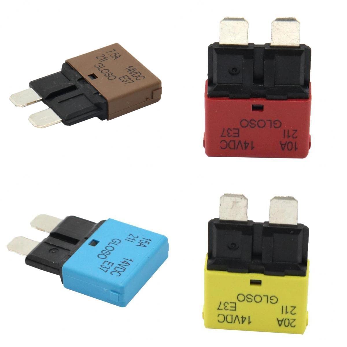 The Style Sutra 4Pack Blade Fuse Circuit Breaker Automatic Reset Marine 20A/15A/10A/7.5A|Motors | Parts & Accessories | Car Electronics |4 Pieces Circuit Breaker Fuse-image-48
