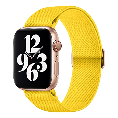 AMANECER Stretchy Nylon Watch Band Compatible with Apple Watch Series 11/10/9/8/7/6/5/4 SE...