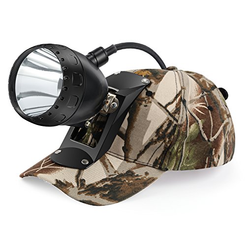 Kohree Dimmable Hog Coyote Coon Hunting Light 10W Cree LED Rechargeable Predator Hunting Mining Headlight with Switch Knob,4 Optical Filters, Charger kit