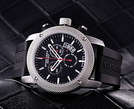 BURBERRY SPORT BU7700 腕時計 seiko citizen Burberry Sport Swiss Chronograph Watch Unisex Men Women