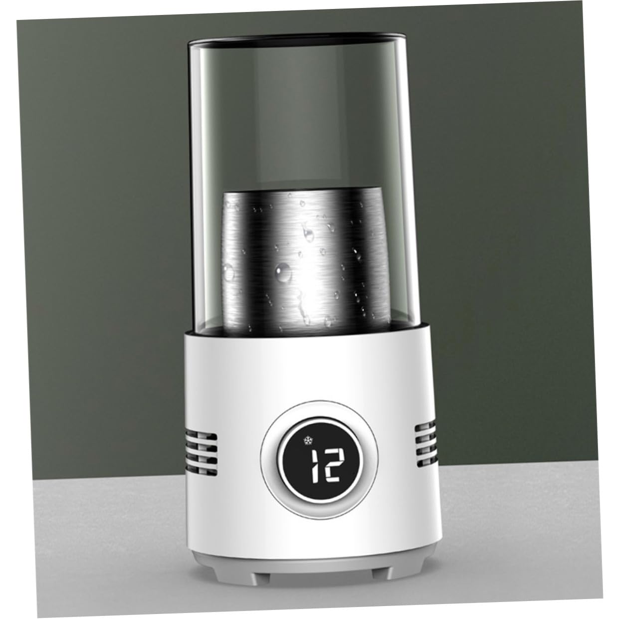 TOPBATHY Tasse de Réfrigération Intelligente Refroidissement et Chauffage Rapide en Abs pour Maison et Bureau