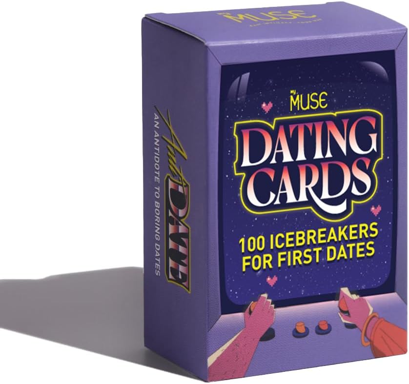MYMUSE Adult Dating Naughty Card Game for Couples, Gifting Idea, 100 Cards - Curious, Conflicted, Cozy Up, Date Night, Romance, Gifts, Icebreaker, Antidate