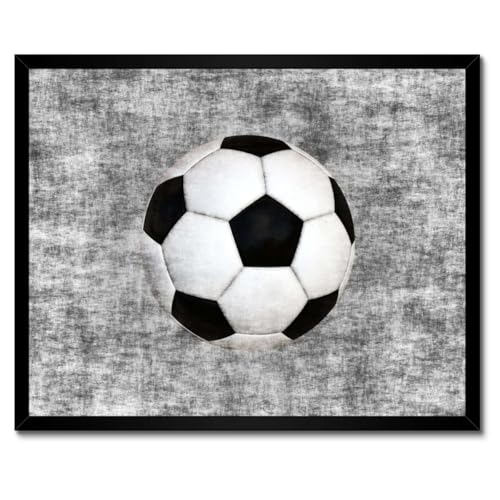 Poster football 50 x 40 cm sous cadre blanc anti-poussière mural