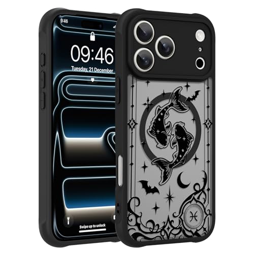 Coque iPhone 17 Pro Max MagSafe Poissons Antichoc Astrologie