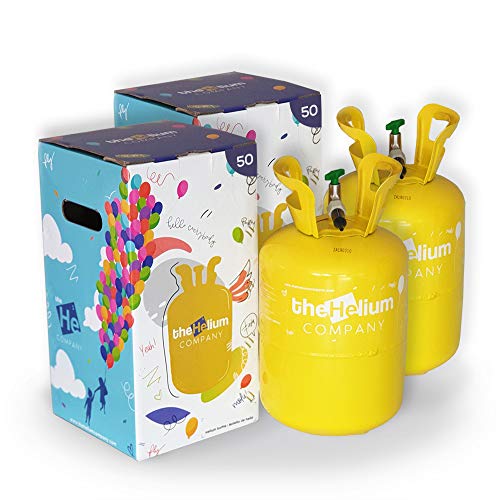 Pack 2 Bombonas de Helio para Globos (hasta 100 globos de latex