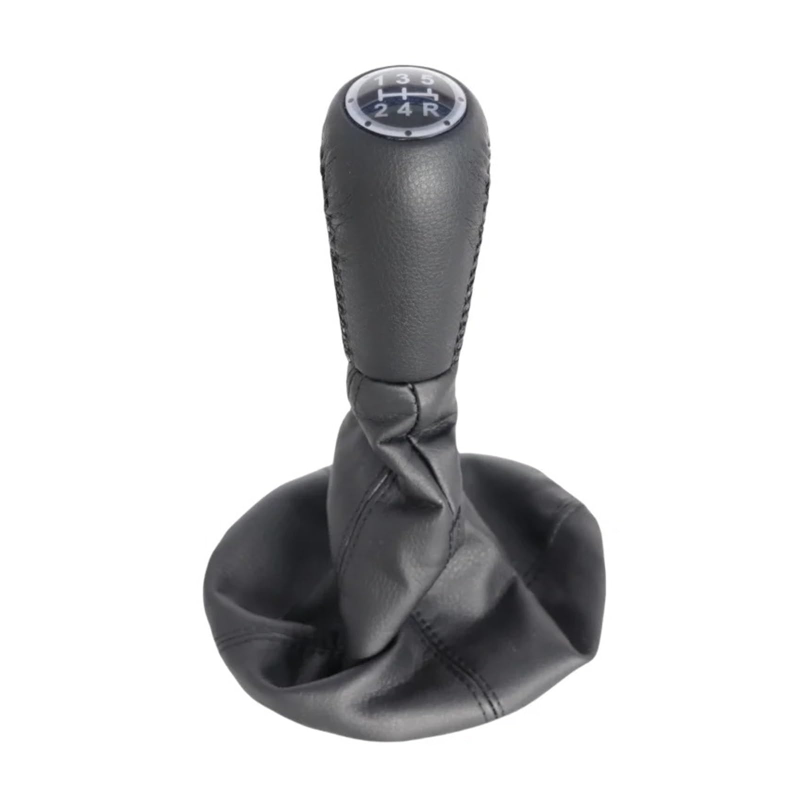Qwqaab B0563 Gearshift Manual Gear Knob Manual 5 Speed Gear Shift Knob Pu Gaiter Boot Collar For Fiat For Punto 188 Mk2 Shifter Lever Interior Replacement(B0563 Gearshift)