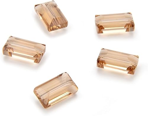 Miniatura 8 de Adabele - 25 cuentas de cristal rectangulares sueltas facetadas austriacas de 0.551 in color azul zafiro compatibles con cristales de Swarovski