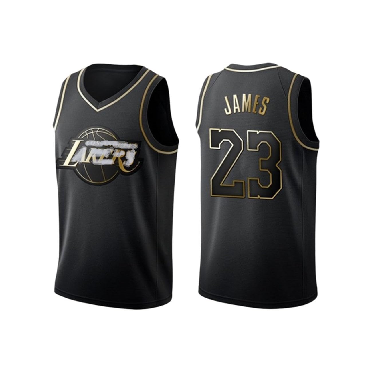 CLZWFZ Basketball Jersey Shirt, Adult Basketball Jersey, Basketball Sleeveless Suit, Basketball Sportswear, T-Shirt Vest, Youth Sweatshirt,Multi-Size Basketball Jersey,#23 Black,XL