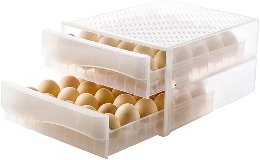 Egg Tray, Drawer Container Plastic Storage Box Holder for Chicken Duck Hen