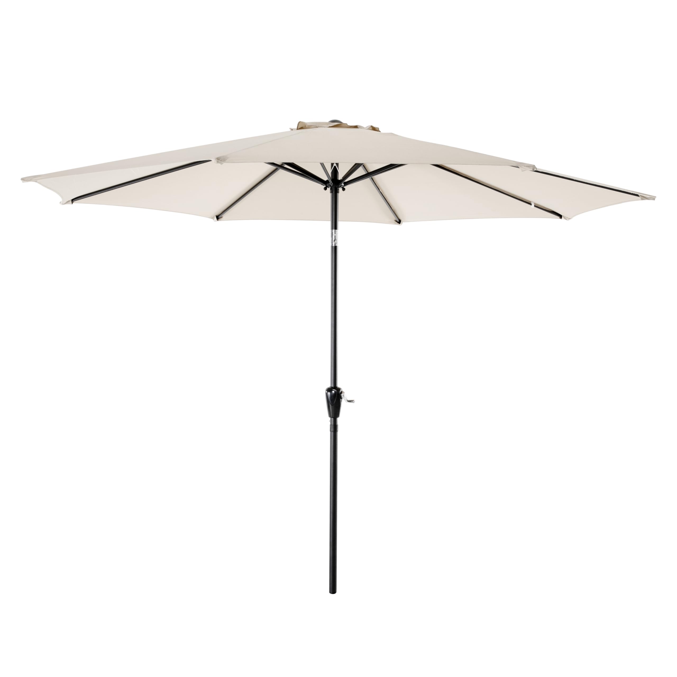 Avestar Outdoor 228 cm Round Patio Parasol, Outdoor Vented Sunshade Umbrella with Aluminium Pole, Sunscreen and Rainproof Fabric, for Garden, Backyard, Balcony, Poolside, Beige