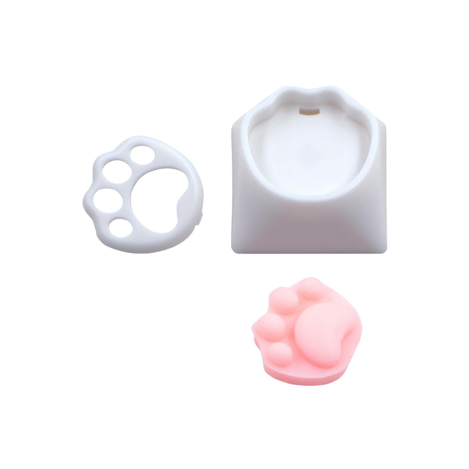 Jazuaiao 3D Keycaps Soft Silicone Construction Customizable Keyboards Caps for Typing Comfort and Aesthetics Keycaps