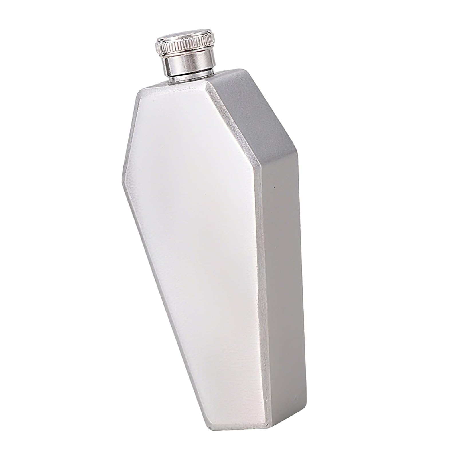MALSSE Odor-Resistant Geometric Hip Flask, Thickened Food-Grade Steel Construction Portable for Sports Travel Daily Essentials User Friendly Drinkware for Hiking